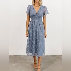 Baltic Born Dusty Blue June Midi Dress